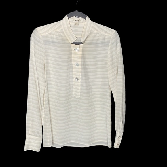 J. Crew Tops - J Crew 100% Silk Blouse Size 2